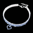 thumbnail image 2 of Skksst Diamond Pet Collar Puppy Dog Bling Full Rhinestone Heart Pendant Necklace S/M/L, 2 of 5