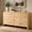 Light Burl, variant on Vintagearth 5 Drawers Dresser for Bedroom, Curved 45.6" Tall FSC-certified Wood 1.18" Thick Board Dressers & Chests of Drawers for Living Room, Hallway, Entryway, Oak