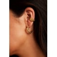 thumbnail image 2 of Bella by Thorne Baby Croc Hoop Adult Earrings, Gold, 2 of 4