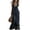 Navy, variant on Minjewel Spring Dresses for Women New Summer Casual Boho Vintage V-Neck Short Sleeve with Ruffle Hem, Floral Retro Dress,Army Green L