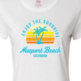 thumbnail image 4 of Inktastic Summer Enjoy the Sunshine Newport Beach Florida in Blue Women's T-Shirt, 4 of 5
