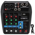 thumbnail image 3 of Channel Music Console,4 Channel Music Console Sound Mixing Consolefor Bluetooth Channel Mixerwith US High-End Performance, 3 of 8