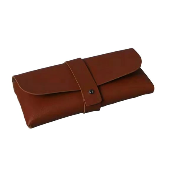 Scratch-Resistant Glasses Case - Large Capacity, Space-Saving Design, Soft Flocked Lining, Faux Leather Protective Case for Sunglasses