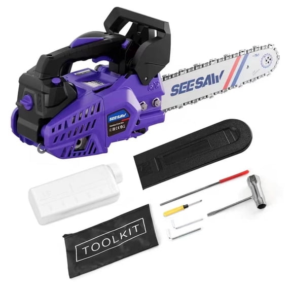 12-inch purple two-stroke chainsaw