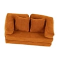 thumbnail image 4 of Yinanstore Canapé-Lit Mini Convertible Chaise Longue DIY Accessoires Modèle Réaliste Mini Causeuse pour Décorations Paysagères Jeu de Rôle Cadeau Marron, 4 of 7