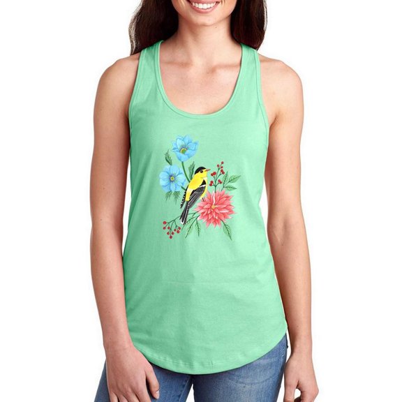 Artshine Hello World! Racerback Tank Women -Girija Kulkarni Designs, Female Medium