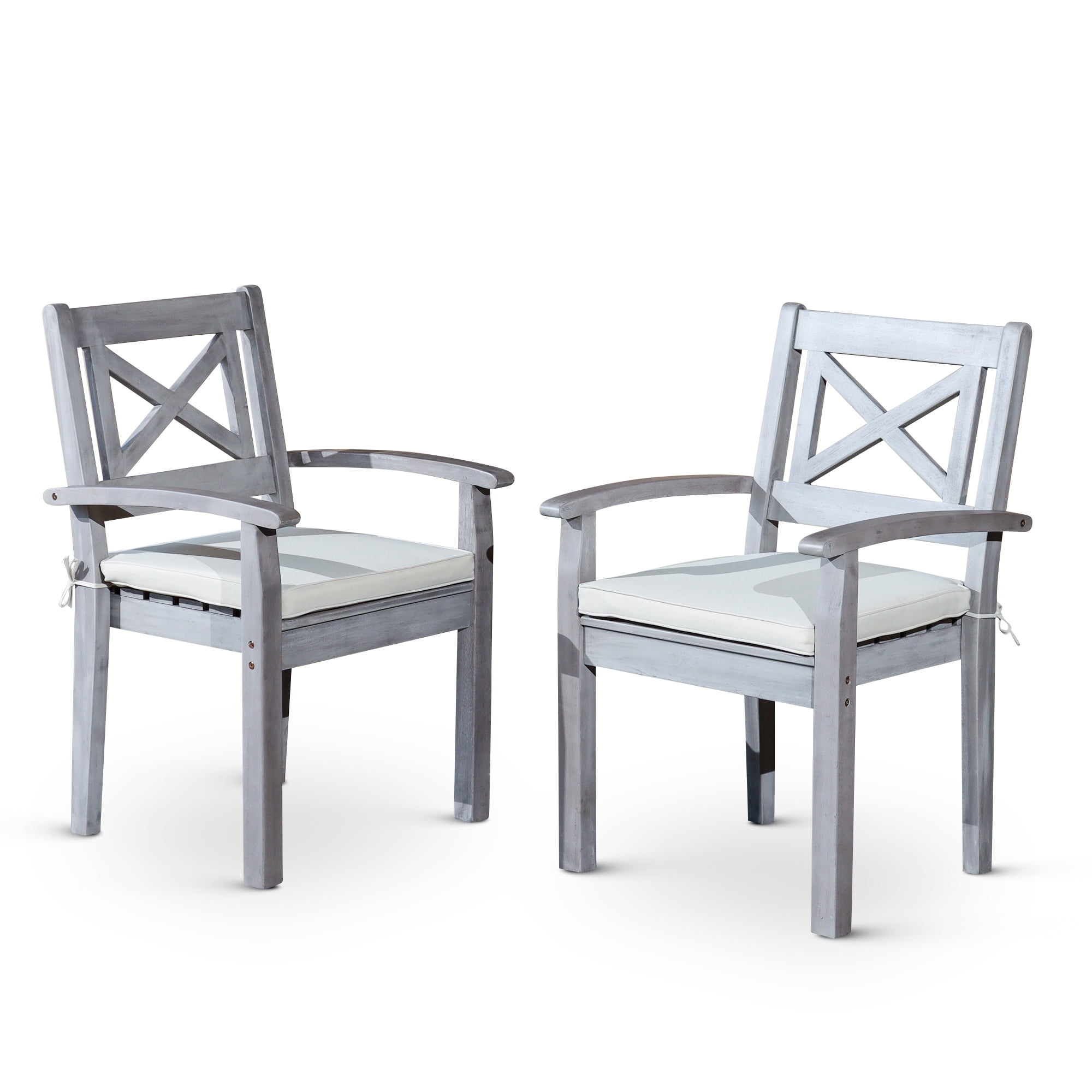 Dining Chairs Set of 2 - Outdoor Patio Seating for Garden, Backyard, Porch