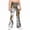 Bronze, variant on Girls Camo Pants Flare Leg Kids Camo Maple Leaf Print Pants School Uniform Slacks Preppy Clothes With Button and Pockets