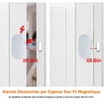 thumbnail image 4 of Door and Window Alarm, Wireless Door and Window Detectors with Remote Control and Batteries, Anti-Intrusion Anti-Theft Magnetic Sensor for Home and Kids Security System, 4 of 7