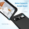 thumbnail image 3 of Dteck Case for Google Pixel 7 Pro,Shockproof Rubber Armor Silicone Rugged Case Hybrid Hard Back Phone Cover,Black, 3 of 5