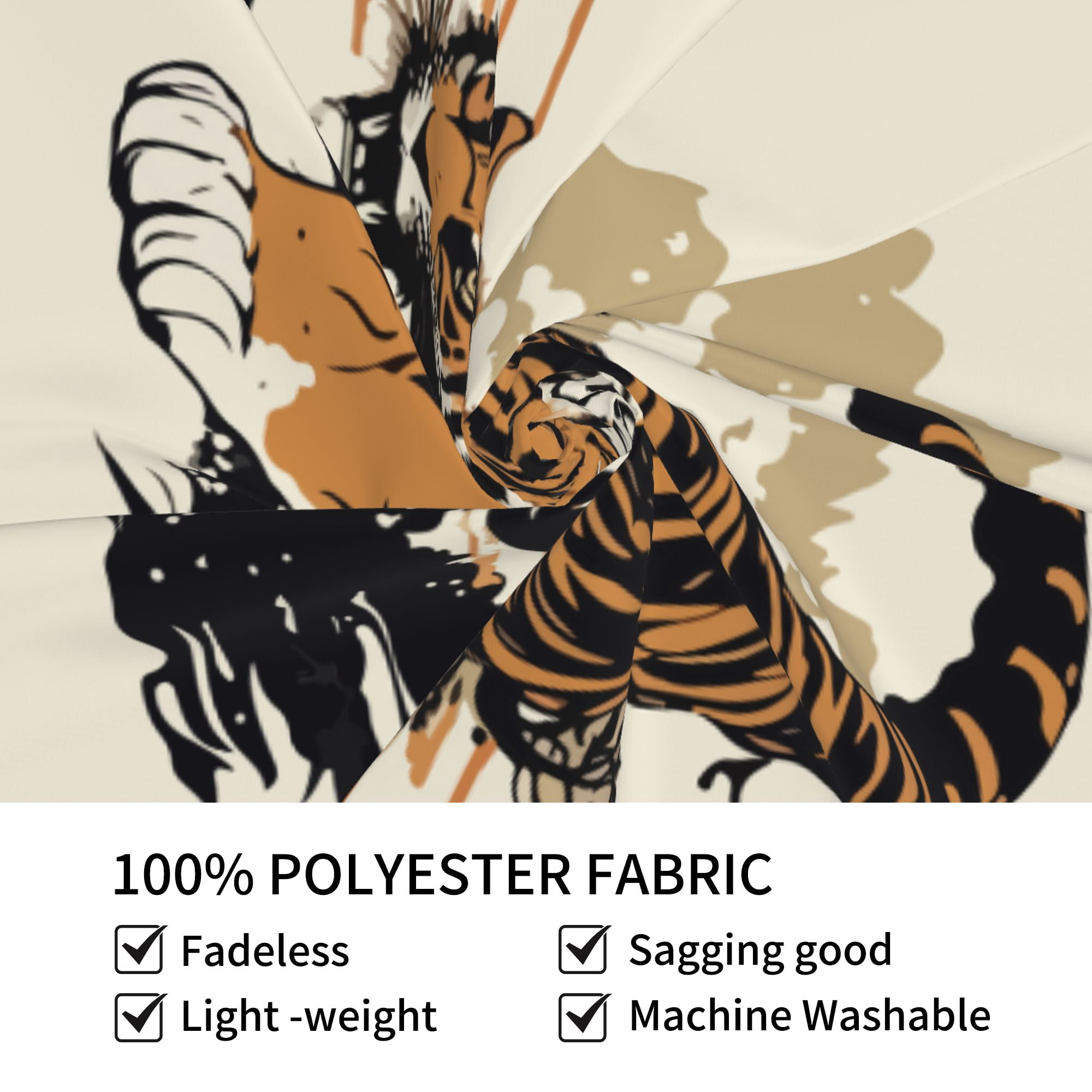 タペストリー tuyo ZNDUO Colorful Vintage Style Japanese Tiger Tapestry, Wall
