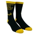 thumbnail image 2 of Men's Of Course I Talk to Myself Sometimes I Need Expert Advice Funny Sarcasm Socks, 2 of 7