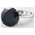 thumbnail image 3 of Pompeii3  8Ct Black Moissanite Solitaire Engagement Ring 10k White Gold (,), 3 of 6