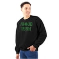 thumbnail image 3 of Proud Irish St Patrick's Day Shamrock Sweatshirt for Men or Women Brisco Brands M, 3 of 6