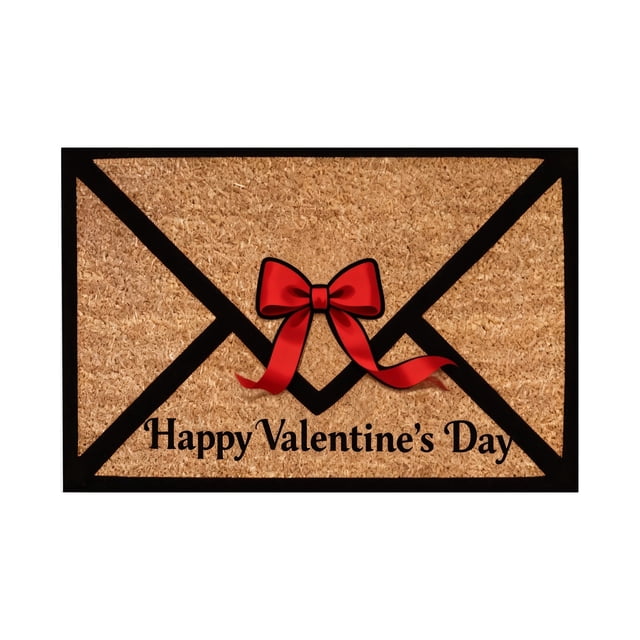 zhangmingg Valentine's Day Heart Shaped Envelope Decorative Area Rug Soft Floor Mat for Home Bedroom Living Room