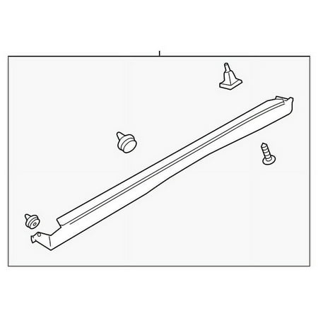 Genuine OE Mitsubishi Rocker Molding - 6512A953XA Fits select: 2020-2021 MITSUBISHI OUTLANDER SPORT
