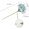 thumbnail image 2 of 10pcs Light Blue Fake Flowers Hydrangea Heads Silk Flowers with Stems for Mother's Day Easter Home Kitchen Wedding Decorations (vase not Include), 2 of 5