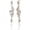 Clear Gold, variant on Cubic Zirconia Bridal Earrings - Silver Plating Marquise Crystal Zircon Rhinestone CZ Cluster Floral Leaf Dangle Drop Earrings for Women,Wedding Party Prom Bride Bridesmaids Jewelry