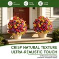 thumbnail image 5 of Artificial Morning Glory Flower Stakes – Garden Ground Spikes Faux Shrubs Outdoor Patio Porch Decoration, Fade Resistant Lifelike Easy Install for Home Wedding Party, 5 of 9