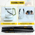 thumbnail image 6 of VEVOR Hydraulic Hose 1/4 inch x 50 ft, Coiled Hydraulic Hose 5800 PSI, Rubber Hydraulic Hose with 2 High-Tensile Steel Wire Braid, Bulk Hydraulic Hose -20℃ to 140 ℃, Hydraulic Oil Flexible Hose, 6 of 9