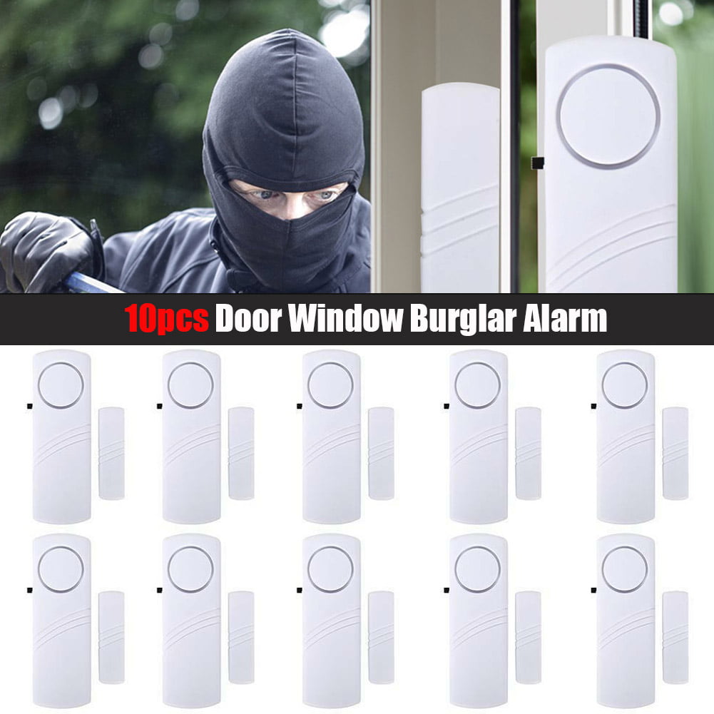 10X WIRELESS Home Window Door Burglar Security ALARM System Magnetic Sensor 
