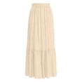 thumbnail image 7 of Oplxuo Long Skirts for Women 2026 Summer Boho Beach Vacation Clothes Pleated High Waisted Flowy Maxi Skirt with Pockets, 7 of 7