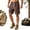 Coffee, variant on Big Mens Lightweight Relaxed Fit Quick Dry Work Cargo Shorts, Elastic Waist Drawstring Hiking Shorts with Durable Zipper Pockets for All-Day Outdoor Activities Size 3XL Purple