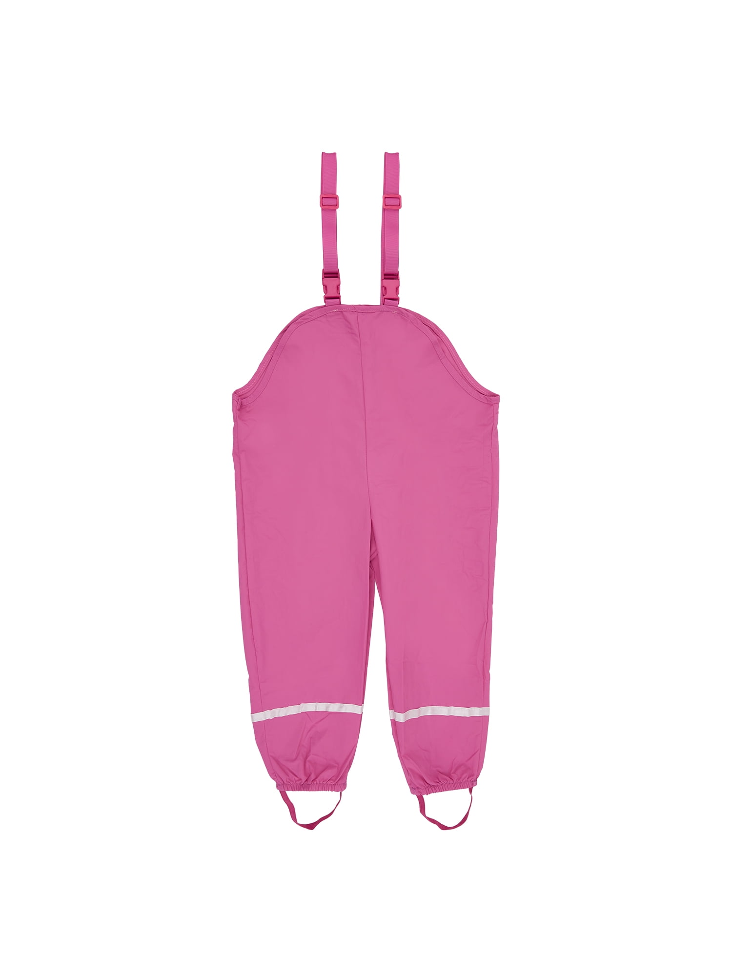 TFFR Unisex Kids RainProof Pants Rain Dungarees Kids Waterproof Suspender Pants with Reflective
