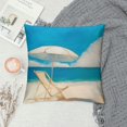 thumbnail image 2 of gouleft  Throw Pillow Covers  Summer Ocean Theme Beach Starfish Anchor Game Pillow Covers, Decorative Pillowcase for Home Sofa Bedding Couch Outdoor Cushion Covers. 24x24in, 2 of 5