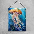 thumbnail image 4 of Ocean Jellyfish Coastal Beach Underwater Double Sided Garden Flag Decorative Weather Resistant Yard Flag, Large DIY Vertical Flag for Farmhouse Patio Lawn, 28x40 Inch, 4 of 6