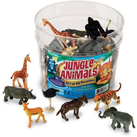 Learning Resources Jungle Animal Counters, Set of 60