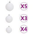 thumbnail image 5 of vidaXL Christmas Tree Decoration Artificial Xmas Tree with LEDs and Ball Set, 5 of 12