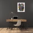 thumbnail image 3 of Fuchs, Jodi 15x18 White Modern Wood Framed Museum Art Print Titled - Color Blast II, 3 of 4