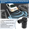 thumbnail image 4 of No.9639945580 Sensor de Estacionamiento de Respaldo en Reversa para Peugeot 607 2.0 2000-2005 para CITROEN C5 I Hatchback 2.0 16V 01-04 Sensor de Asistencia de Estacionamiento Negro, 4 of 6