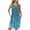 Light Blue, variant on Dianli Pajamas Loungewear Women's Printed Sleeveless Nightshirt With Pockets Pleated Front Round Neck Relaxed Fit Retro Style Soft Cotton Blend Nightdress Nightwear