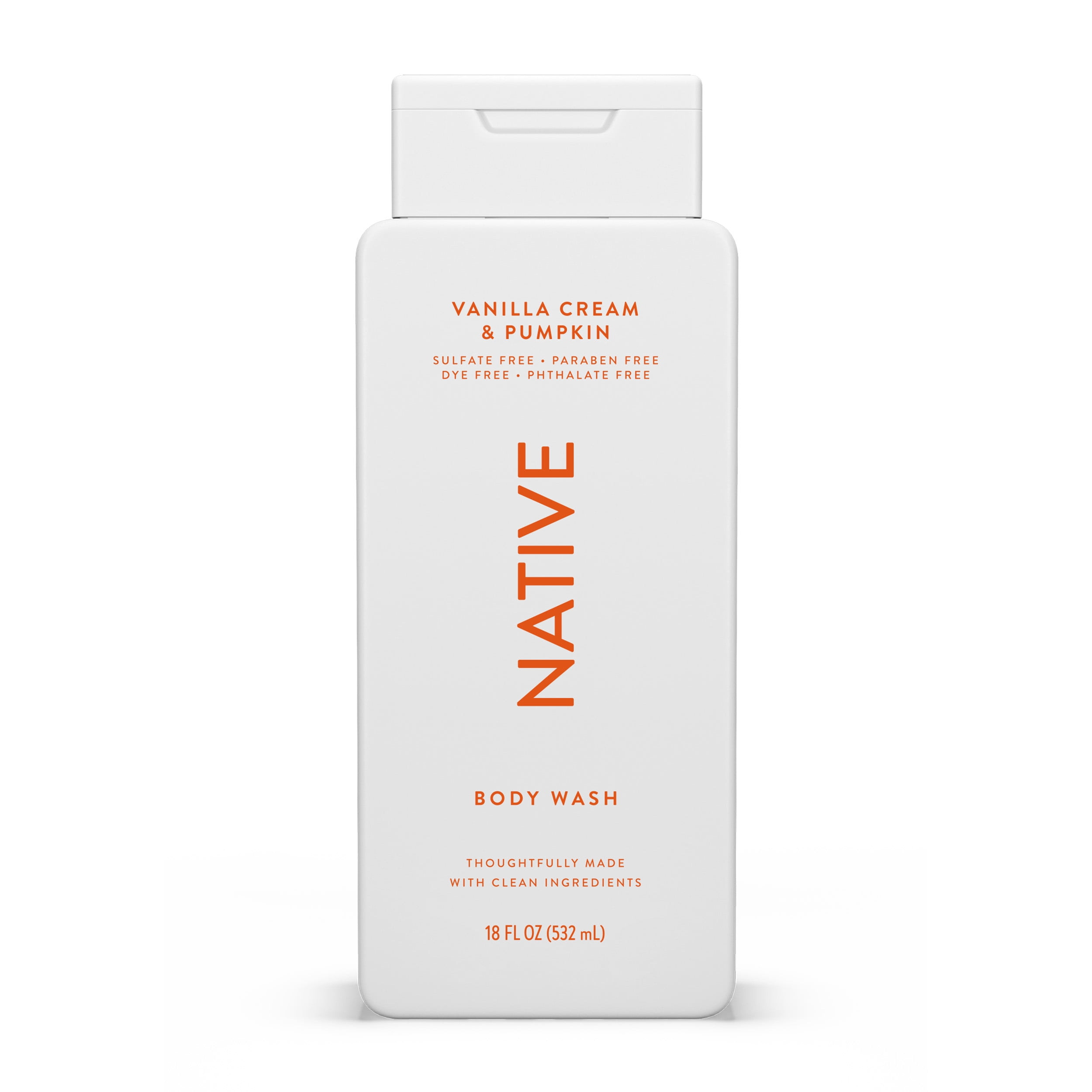Native Limited Edition Vanilla Cream & Pumpkin Body Wash 18 FL OZ