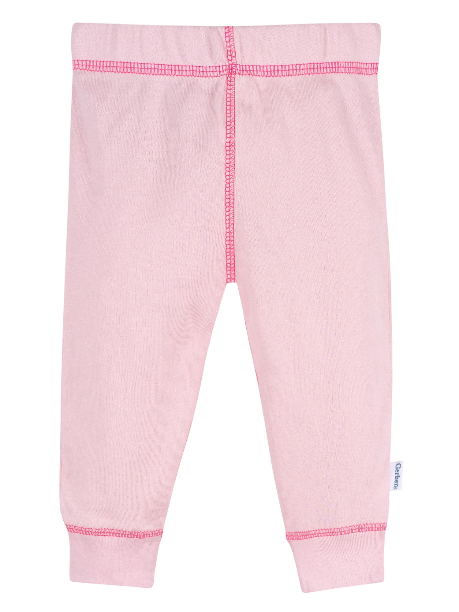 Gerber Baby Girl Cotton Pants, 2-Packs, Sizes Newborn - 12 Months