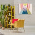 thumbnail image 3 of Stupell Industries Abstract Arches & Rays Abstract Painting Wrapped Canvas Art Print Wall Art, 40 x 30, 3 of 8