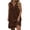 Coffee, variant on Plus Size Dresses For Women Linen Cotton Sleeveless Dress Above Knee Length Women Dresses V Neck Button Decor Summer Dress Casual Shift Sundress