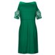 thumbnail image 5 of Vestido bohemio con escote en V para mujer, informal, estampado, manga corta, cuello, cintura, corte ajustado, hombros descubiertos Fridja  qw6976, 5 of 8