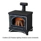 thumbnail image 5 of Kearding Casa de muñecas con simulación en miniatura, chimenea iluminada, simulación de mini chimenea iluminada Decoración del hogar, 5 of 6