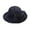 Navy, variant on Ticikt Ladies Rolled Edge Small Top Hat Summer Casual Bow Hat Small Basin Hat Retro Sun Hat Fisherman Hat,Color:Black