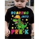 thumbnail image 1 of Back-To-School Season TX72058 WML Boys' Ready For Pre-K Letter & Dinosaur Print Versatile Creative Casual Crew Neck T-Shirt, 1 of 6