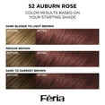 thumbnail image 5 of (2 pack) L'Oreal Paris Feria Shimmering Permanent Hair Color, 52 Auburn Rose (Medium Reddish Brown), Unisex, 1 Kit, 5 of 10