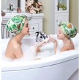 thumbnail image 3 of Gorro de ducha reutilizable, gorro de baño con lazo de cinta, diseño grande de gran tamaño, 3 of 4
