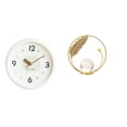 thumbnail image 1 of Reloj De Pared Decorativo Moderno Con Escultura De Bola De Cristal, Figura De Metal, Soporte Silencioso, Sin Tictac, Números Grandes Para El Hogar, La Oficina, El Dormitorio Y La Sala De Estar., 1 of 8