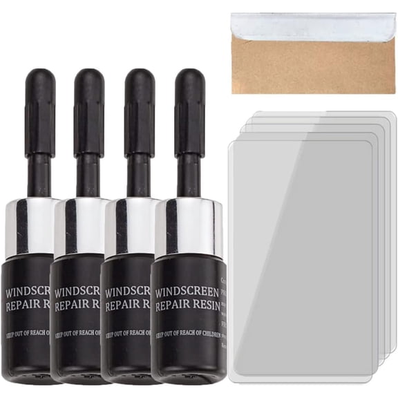 Peculiar Cracks Gone Glass Repair Kit, Glass Nano Repair Solution-Car Windshield Crack Filler Liquid for Chips and Cracks Leaves No Trace, Broken Glass Repair Liquid (5set)