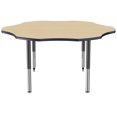 thumbnail image 5 of ECR4Kids 60in Flower Everyday T-Mold Adjustable Activity Table Maple/Navy/Black - Super Leg, 5 of 8
