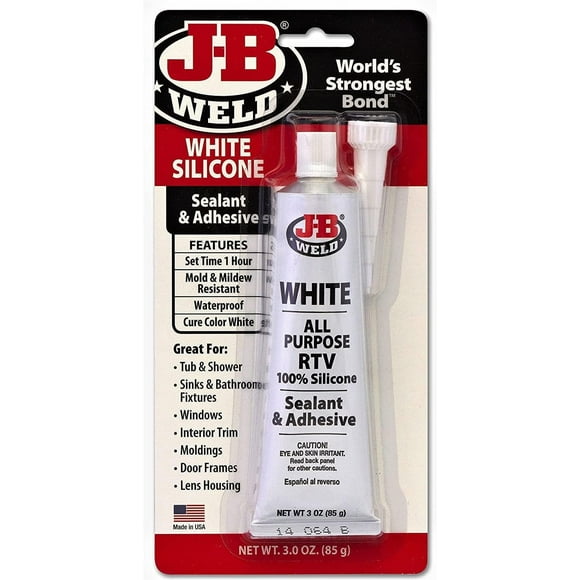 J-B Weld, Sellador de Silicona RTV Blanco, 31312, 85gr.