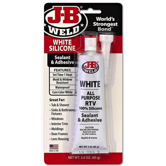 J-B Weld, Sellador de Silicona RTV Blanco, 31312, 85gr.